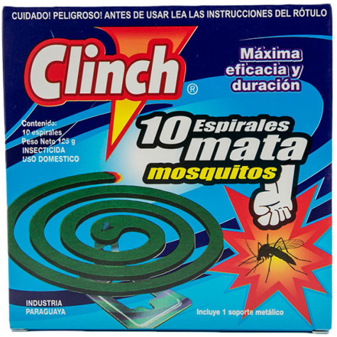 ESPIRALES CLINCH MOSCAS Y MOSQUITOS X10