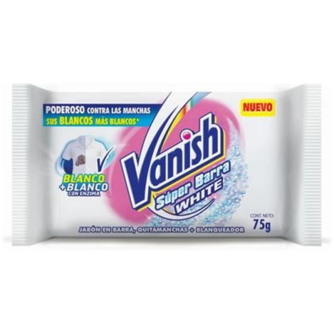 JABON EN BARRA VANISH WHITE 75G