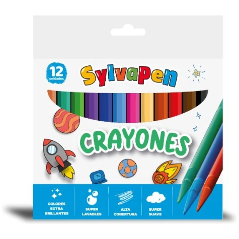 SYLVAPEN CRAYONES PLASTICO X12