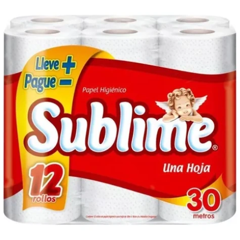 SUBLIME PH COMPACTO 12 ROLLOS 30 MT