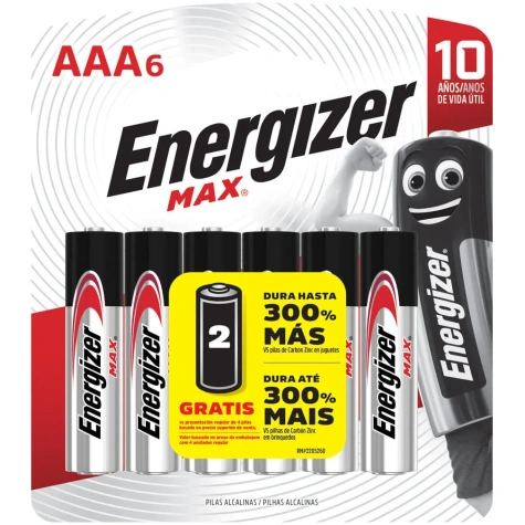 PILA ENERGIZER ALCALINA AAA X 6