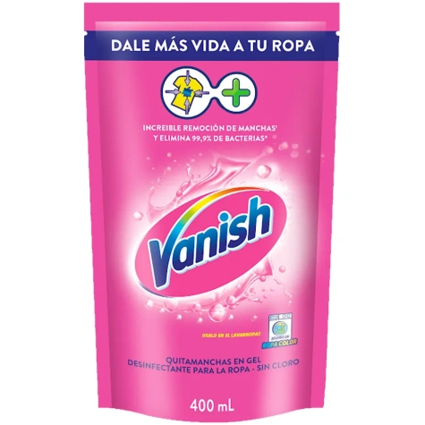 QUITAMANCHAS VANISH COLOR DOY PACK 400 ML.