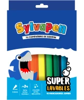 SYLVAPEN MARCADOR GRUESO SUPERLAVABLE X10