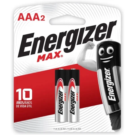 PILA ENERGIZER ALCALINA AAA X2