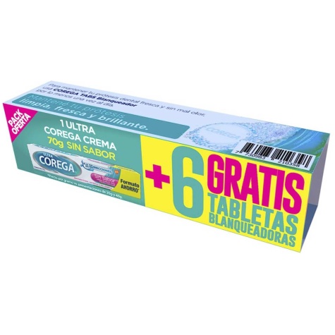 COREGA CREMA70G+6 TABLETAS BLANQUEADORAS DE REGALO