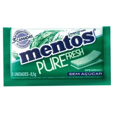 CHICLES MENTOS PURE SPEARMINT 5 UN