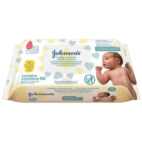 TOALLAS HUMEDAS JOHNSONS BABY RECIEN NACIDO 96 UN