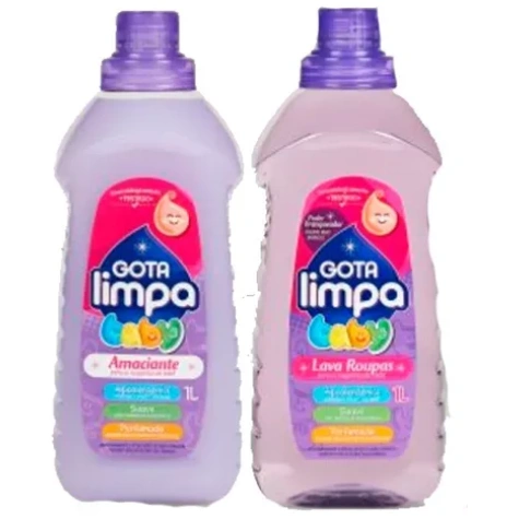 GOTA LIMPA BABY JABON LIQUIDO 1LT+SUAVIZANTE 1LT