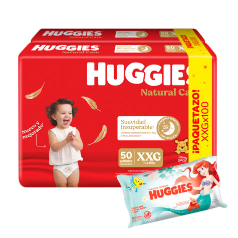 Huggies Supreme Care Pack Ahorro XXGx100 + toalla de regalo !