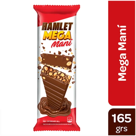 HAMLET CHOCOLATE CON MANI 165G