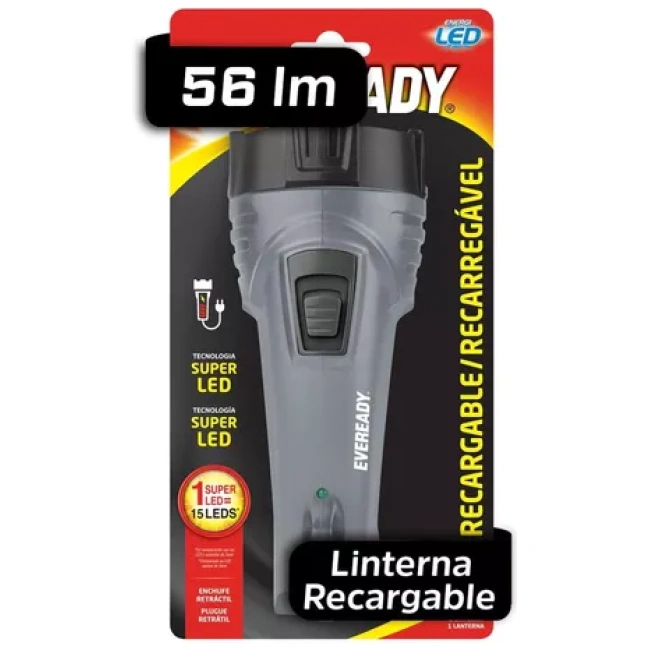 LINTERNA EVEREADY RECARGABLE SUPER LED