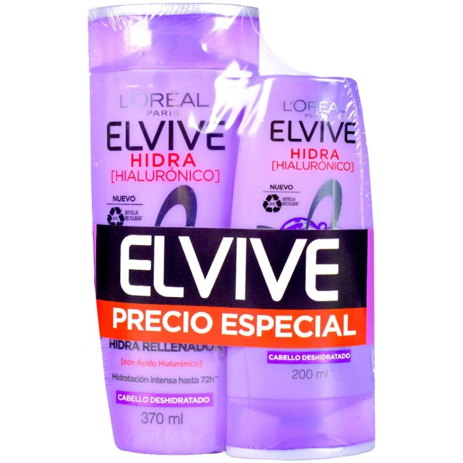 ELVIVE HIALURONICO PACK SHAMPOO 370+ACO 200