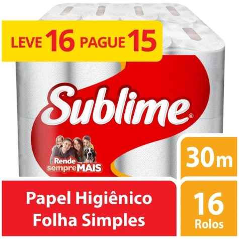 SUBLIME HOJA SIMPLE 16 ROLLOS