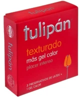 PRESERVATIVO TULIPAN TEXTURADO X 3