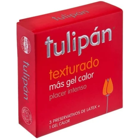 PRESERVATIVO TULIPAN TEXTURADO X 3