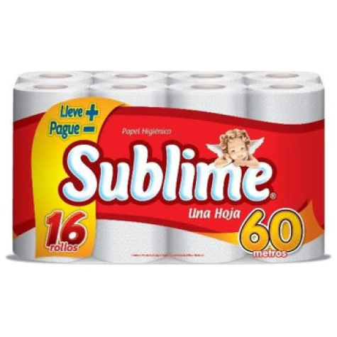 SUBLIME 16 ROLLOS 60MT