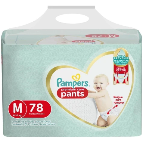 PAMPERS PANTS PREMIUM CARE M 78