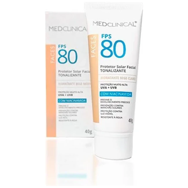 MEDCLINICAL PROT.FACIAL FPS 80 BEIGE CLARO 40GR