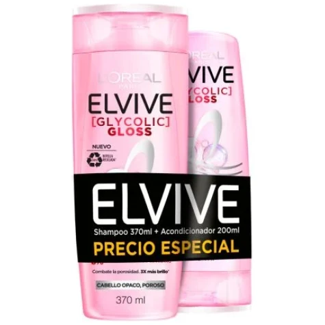 PACK ELVIVE SH 370ML+ACO 200ML GLYCO GLOSS