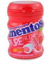 CHICLES MENTOS GUM BOTELLA FRUTILLA