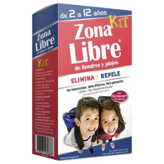 ZONA LIBRE KIT LOCION + SHAMPOO+REPELENTE