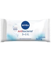 NIVEA JABON ANTIBACTERIAL PACK X3 90G