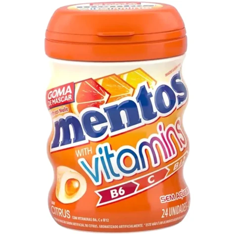 CHICLES MENTOS S/AZUCAR VITAMINS 48G