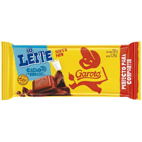 CHOCOLATE GAROTO 150G AO LEITE CLASSICO