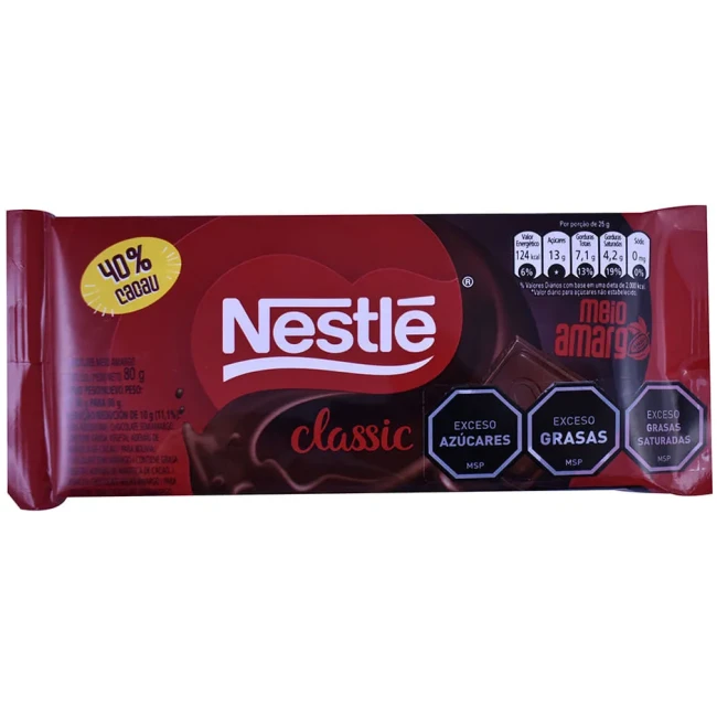 NESTLE TABLETAS CLASSIC   80 GRS  M.AMARGO