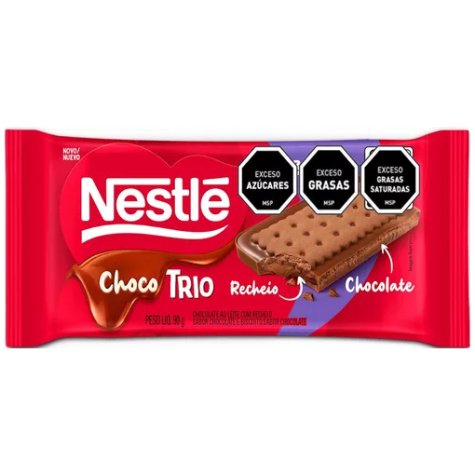 CHOCOLATE NESTLE TRIO CHOCOLATE 90 GRS.