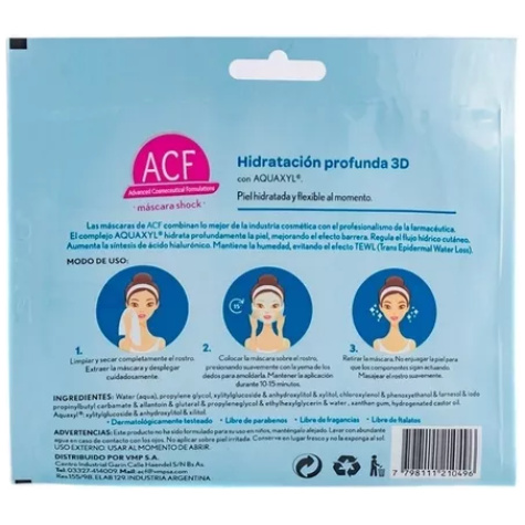 ACF MASCARA FACIAL HIDRATACION PROFUNDA 3D