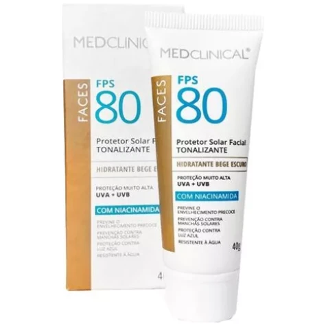 MEDCLINICAL PROT.FACIAL FPS 80 BEIGE MEDIO 40GR