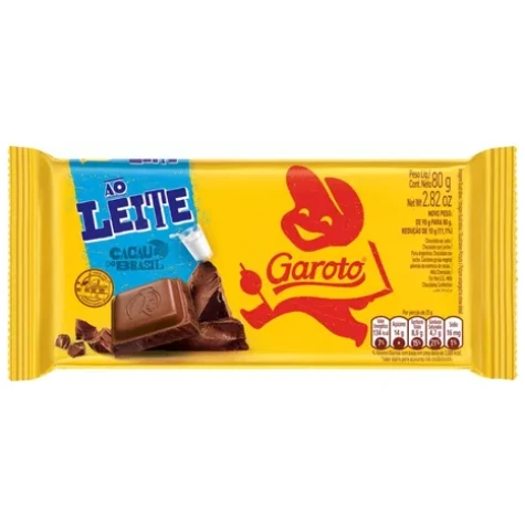 CHOCOLATE GAROTO JUMBO LECHE 80 GRS.