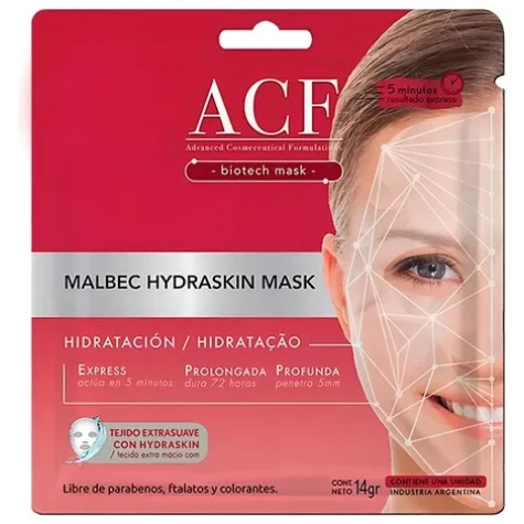 ACF MASCARA FACIAL MALBEC HYDRASKIN 14GR