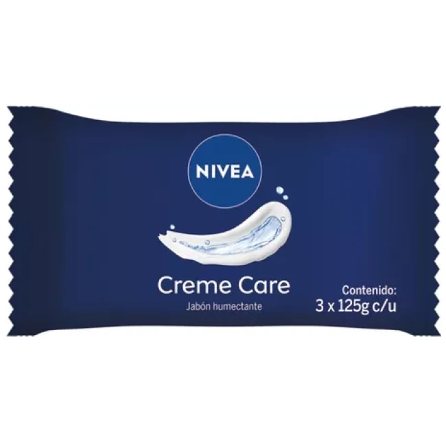 NIVEA JABON CREME CARE 3X125G