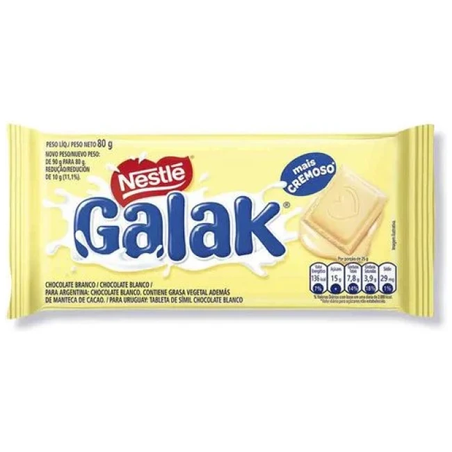 CHOCOLATE NESTLE GALAK 80 GRS.