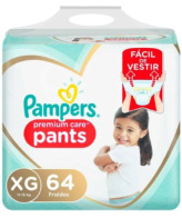 PAMPERS PANTS PREMIUN CARE XG64