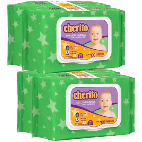 CHERITO TOALLA HHUMEDA PACK X400