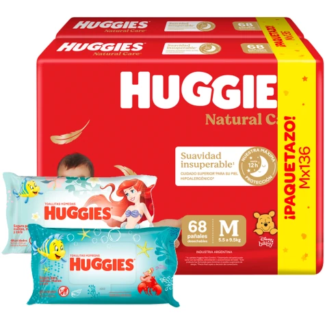 Huggies Supreme Care Pack Ahorro Mx136 + 2 TH DE REGALO