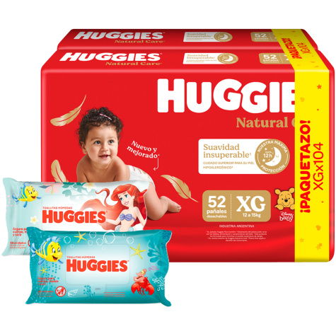 Huggies Supreme Care Pack Ahorro XGx104 + 2 TH DE REGALO