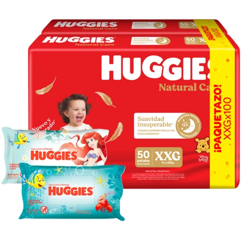 Huggies Supreme Care Pack Ahorro XXGx100 + 2 TH DE REGALO