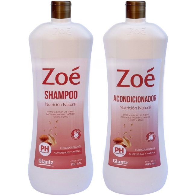 ZOE PACK SHAMPOO+ACO ALMENDRAS Y AENA 980ML
