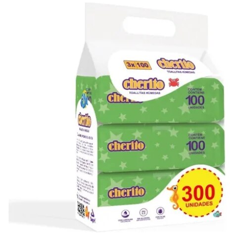 PACK TOALLITAS HUMEDAS CHERITO X300